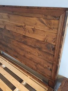 Queen Rustic wooden headboard