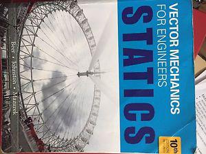 Vector Mechanics for Engineers 10th edition: Statics ENG