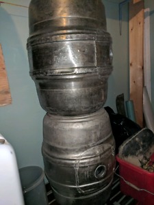 Vintage Stainless Steel Kegs