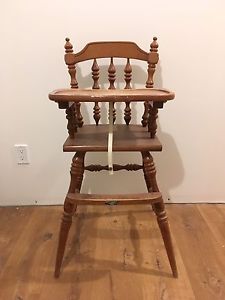 Vintage Style Wooden High Chair