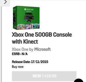 Xbox one with kinect