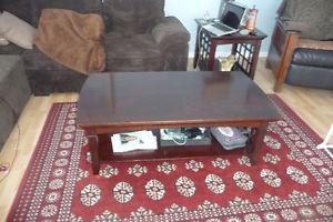 2 end table & 1 coffee table & 2 lamps for sale