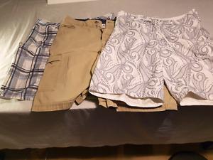 3 pairs men's cargo shorts