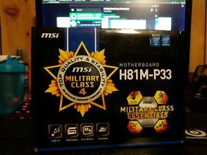**BRAND NEW** MSI H81M-P33 Motherboard