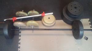 Barbell and weights