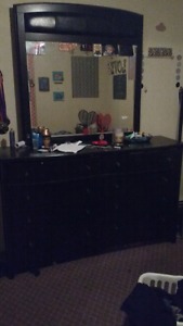 Black dresser