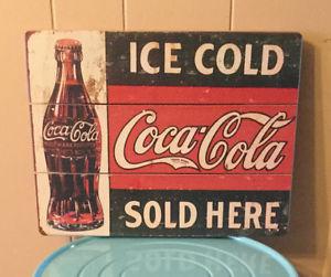 Distressed Look Coke Sign