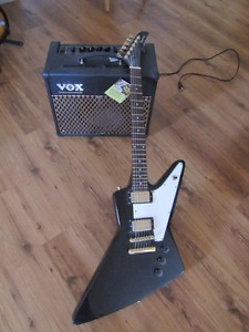 Gibson Epephone Guitar and Vox Amp