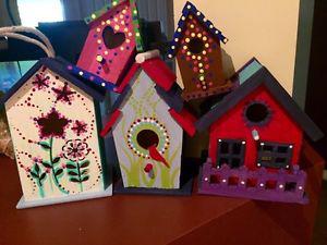 HAND PAINTED BIRDHOUSES / $20 for all