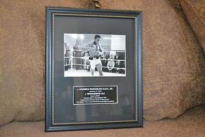 Hand matted photo of Muhammad Ali in an 8x10 frame