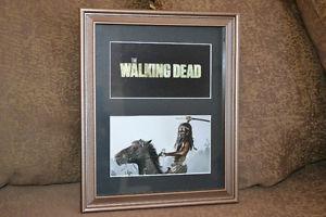 Hand matted portrait of Michonne in an 8x10 frame
