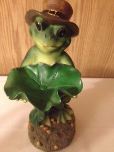 Lucky Irish Frog Sculpture ~ Indoor/Outdoor ~ NEW
