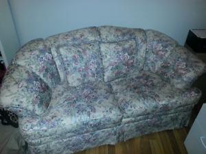 Matching couch and loveseat. Must go this weekend!