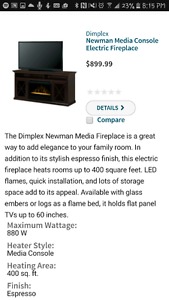Media fireplace for sale