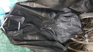 Mens leather coat size large