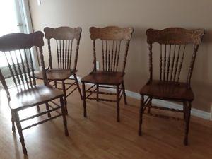 OAK DINING ROOM CHAIRS