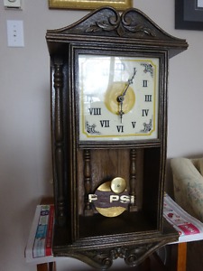Old Oak Pendulum Clock
