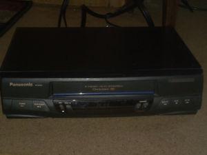 Panasonic VHS Player & Movies & Stand