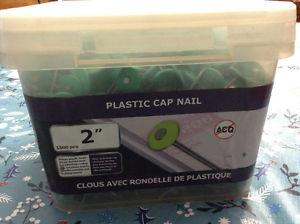 Plastic cap nails