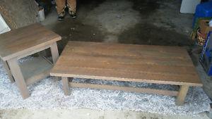 Repurposed fir barnwood tables