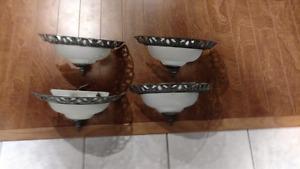 Wall sconces set of 4