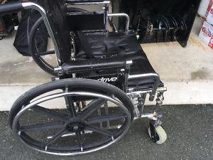 Wide seat wheel chair