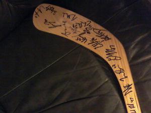 signed Blades hockey stick