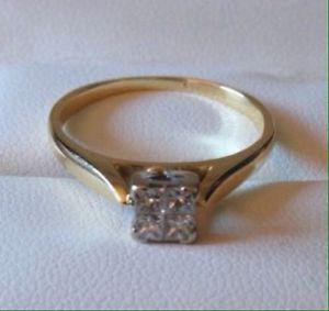 18k engagement ring