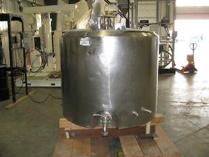 375 gallon stainless jacketed mix tank