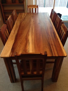 African Blackwood Table and Chairs