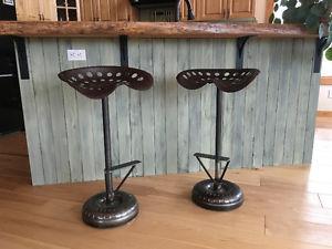 Antique Tractor Seat Bar Stools