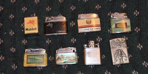 Antique/vintage lighters - Mobiloil and other advertising