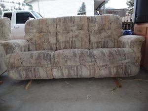 Couch (reclines) & reclining chair