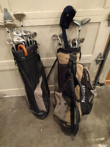 FREE: two sets of golf clubs