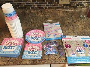 Gender reveal party supplies