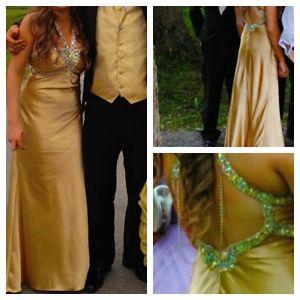 Gold Alyce Paris Prom Dress