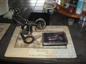 Harley Davidson playing cards bike figure