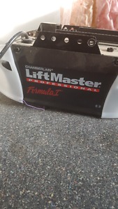 Insulated garage door with liftmaster pro motor
