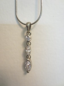 Never Worn Silver Drop Necklace