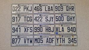 Quebec License Plate to Trade