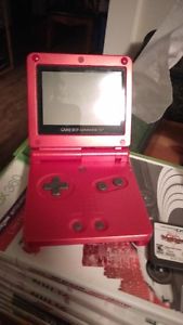 Red Nintendo Gameboy SP Console