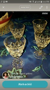 Vintage Crystal goblets
