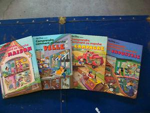 Walt Disney Books in French Hardcover - Set of 4