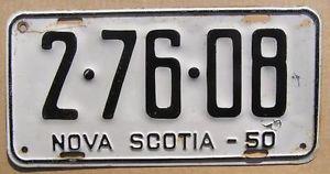 Wanted: Looking for  NOVA SCOTIA LICENSE PLATE
