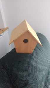 Wooden bird house you can paint it any color you want