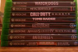 Xbox One games for 50$ all 8 games