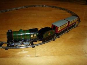 antique train toy HORNBY  type 20 métal a crank