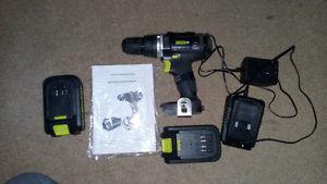 18V Cordless drill with 2 batteries power it $50