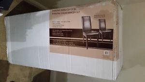 2 Parsons dining chairs - new
