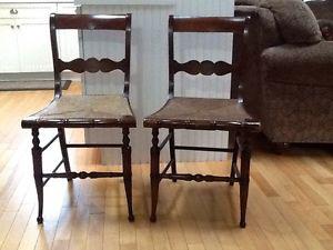 Antique Cain Chairs